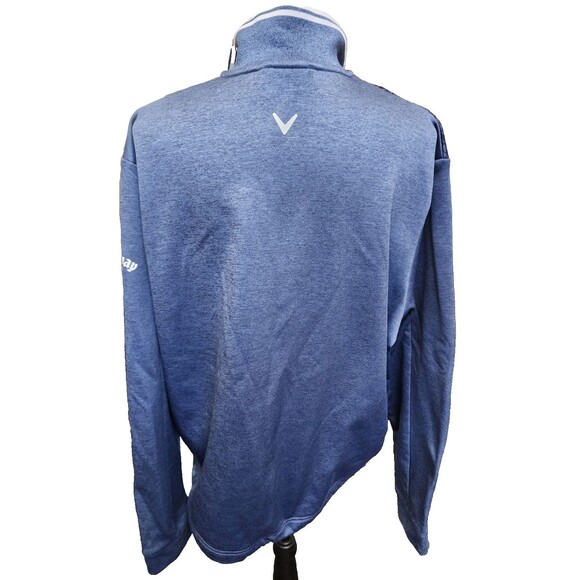 Callaway Weatherseries Golf 1/4 Zip Blue Pullover Size Medium - Picture 4 of 8